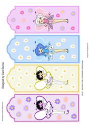 Fairies and Flowers Bookmarks