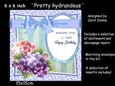 Pretty Hydrangeas 6 x 6