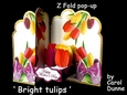 Z-fold Bright tulips