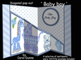 Diagonal pop-out Baby boy
