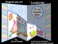 Diagonal pop-out Lovebirds