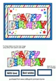Birthday letters (blue)