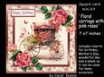 SC Floral carriage with pink roses