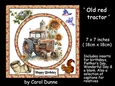 Old red tractor