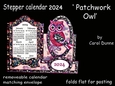 2024 Calendar Patchwork owl