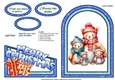 Cutaway Christmas Bear family