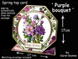 Octagon spring top Purple bouquet