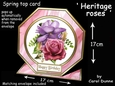 Octagon spring top Heritage roses