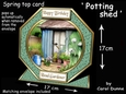 Octagon spring top Potting shed
