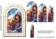 Arched card Winter friends