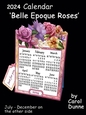 2024 calendar Belle epoque roses