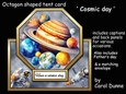 Tent card Cosmic birthday