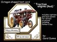 Octagon tent Traction engine(Red)