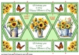 Hexagon Shutter Sunflowers MD