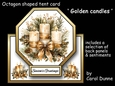 Octagon tent Golden candles