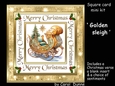 Golden Sleigh square card