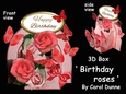 3D Box Birthday Roses