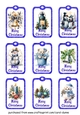 Christmas tags assorted (blue)