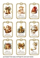 Christmas tags assorted (Gold)