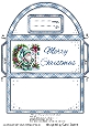 Money wallet Blue Christmas gnome