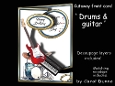 Cutaway Drums & guitar