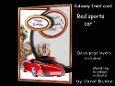 Cutaway Red sports car