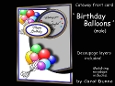 Cutaway Birthday balloons (Male)