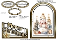 Cutaway Gold Snowman