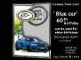Cutaway Blue Car 60th