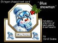 Octagon tent Blue snowman