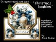 Octagon tent Christmas baubles