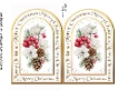 Arch card Berries & cones