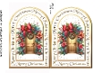 Arch card Christmas door