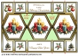 Hexagon trifold  Festive candles