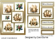 Three squares Gold candles