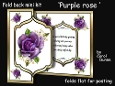 Fancy foldback Purple rose