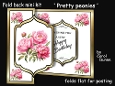 Fancy foldback Pretty peonies