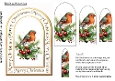Arch shaped Robin & berries