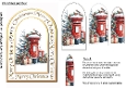 Arch shaped Christmas post box