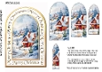 Arch shaped Christmas scene