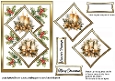 Two Squares Golden candles