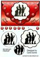 Christmas Carol Singers Scallop Edge (red)