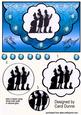 Christmas Carol Singers Scallop Edge (blue)