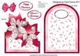 Poinsettias Cutaway Card - Red