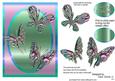 Metallic Butterflies - Turquoise & Pink