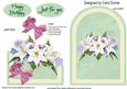 Cutaway Lilies on Pale Green (birthday)
