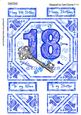 Card Front - 18 Blue