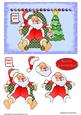 Sleeping Santa Decoupage