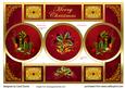 Christmas Circle Shutter - Red and Gold