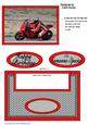Red Motorbike Over the Edge